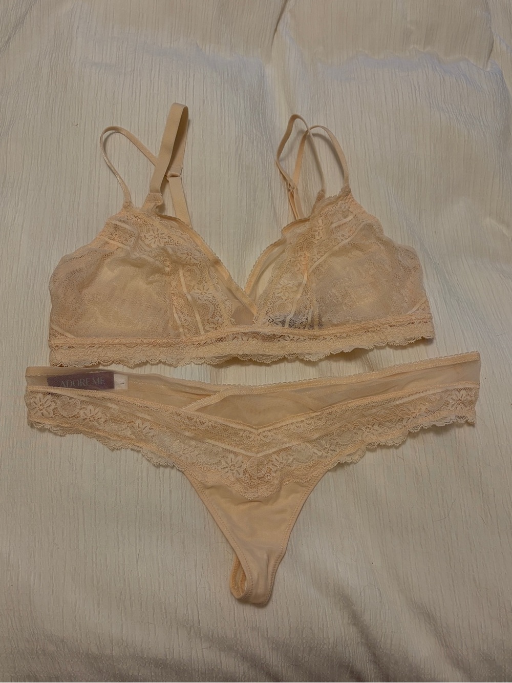 Adore me XL L bralette thong